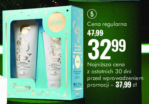 Zestaw w pudełku zimowy poranek: żel pod prysznic 200ml + balsam do ciała 150ml Yope zestaw promocja