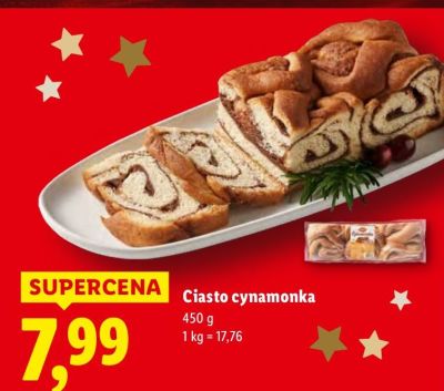 Ciasto cynamonka promocja w Lidl