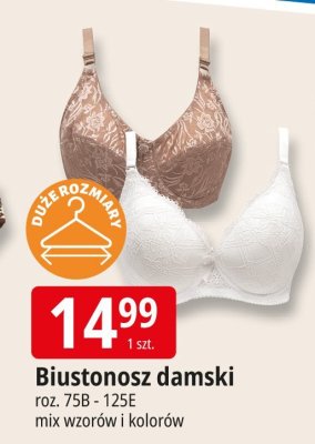 Biustonosz damski roz. 75B - 125E mix wzorów i kolorów promocja w Leclerc