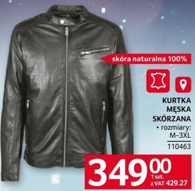Kurtka męska skórzana promocja w Selgros
