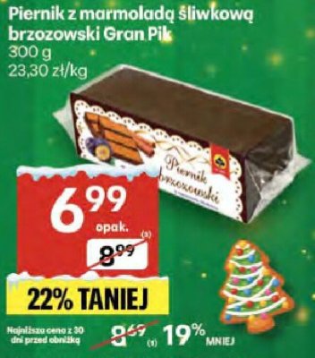 Piernik promocja w Delikatesy Centrum