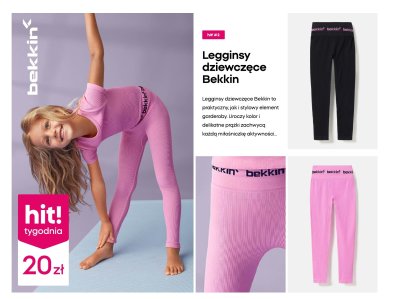 Legginsy dziewczęce Bekkin promocja