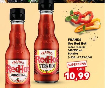 Sos xtra hot Frank's red hot promocja w Kaufland