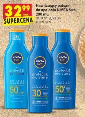 Nawilżający balsam do opalania spf 50+ Nivea sun protect & moisture promocja