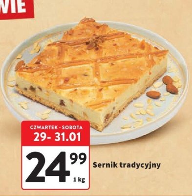 Sernik tradycyjny 1 kg promocja w Intermarche