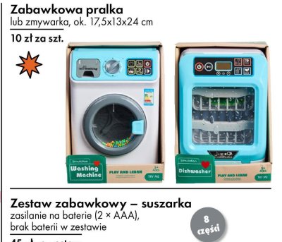 Zabawkowa pralka lub zmywarka, ok. 17,5x13x24 cm promocja w Tedi