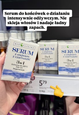 Serum do końcówek z olejem z czarnuszki promocja w Rossmann