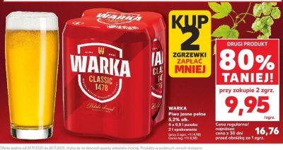 Piwo jasne pełne promocja w Kaufland