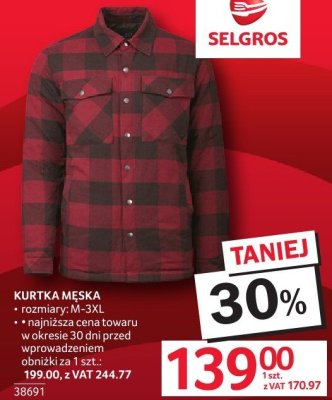 Kurtka męska promocja w Selgros