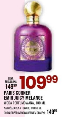 Perfumy Paris Corner Emir Juicy Melange promocja w Drogerie Natura