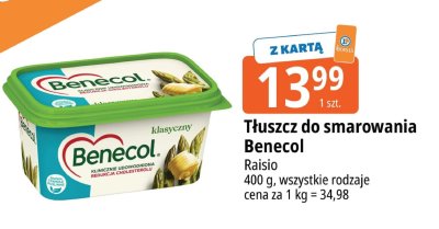 Tłuszcz do smarowania Benecol Raisio promocja w Leclerc
