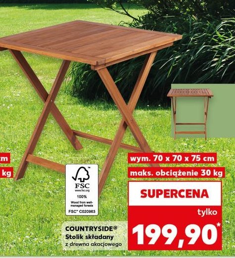 Stolik sk艂adany COUNTRYSIDE promocja