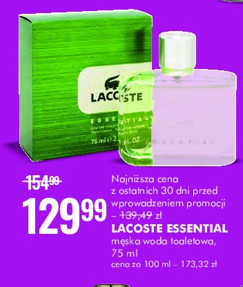 Woda toaletowa Lacoste essential promocja