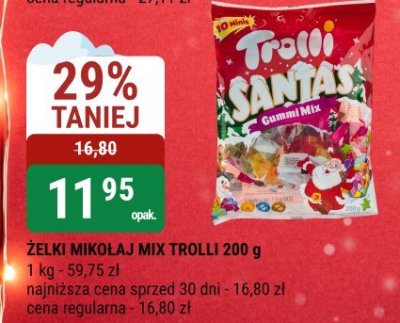 Żelki Mikołaj Mix Trolli 200 g promocja w bi1
