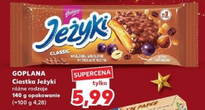 Ciastka Jeżyki różne rodzaje GOPLANA promocja w Kaufland