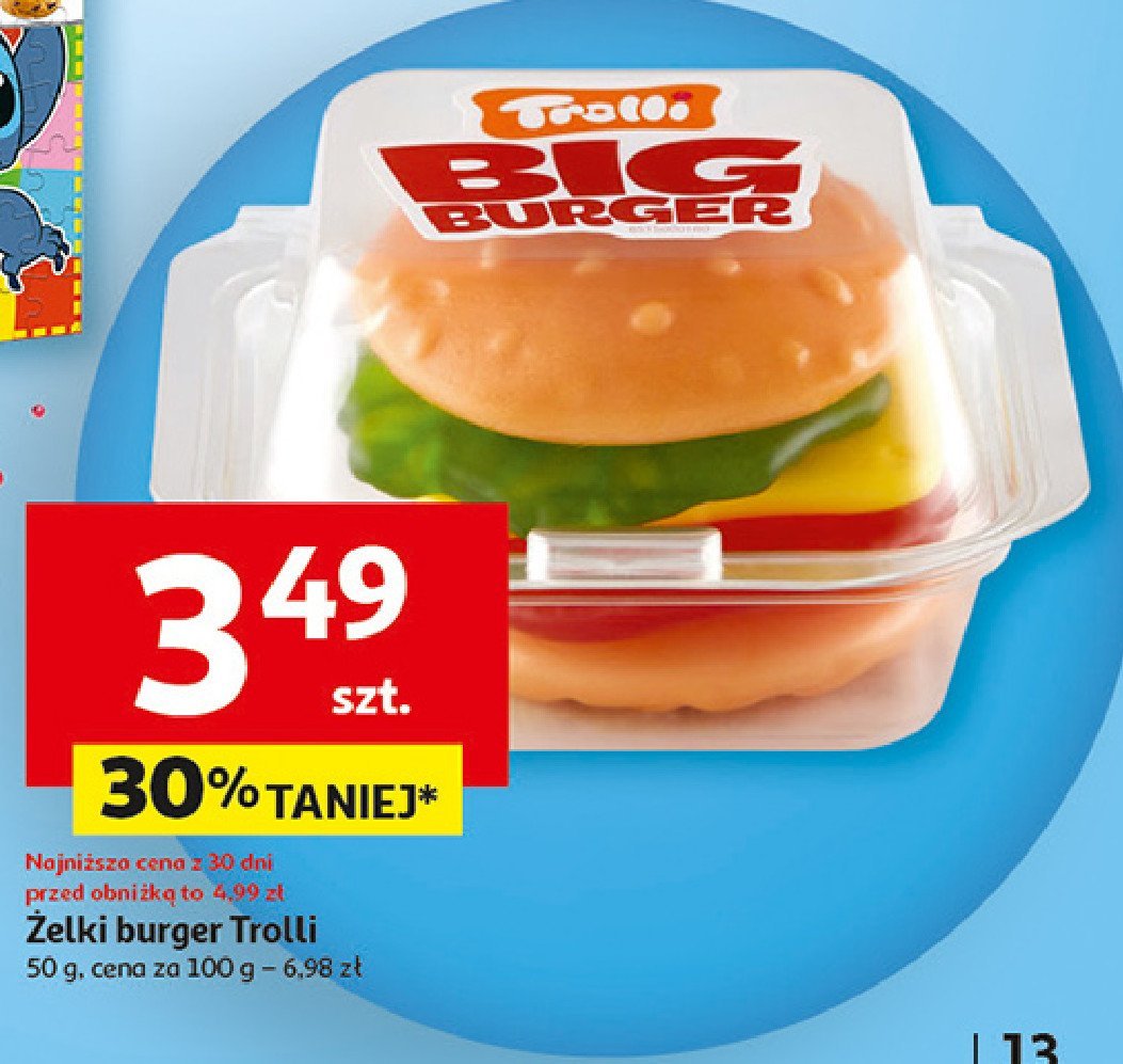 Żelki w kształcie hamburgerów Trolli promocja