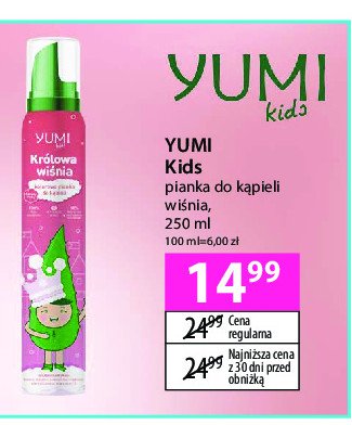 Pianka do kąpieli wiśnia Yumi kids promocja w Hebe