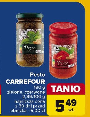 Pesto rosso Carrefour promocja