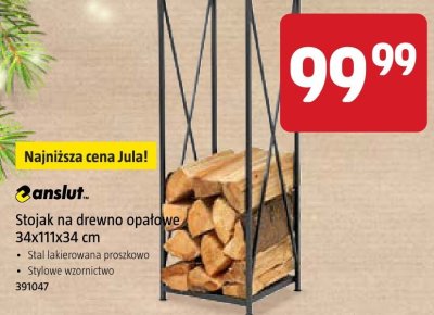 Stojak na drewno opałowe anslut 34x111x34 cm promocja w Jula
