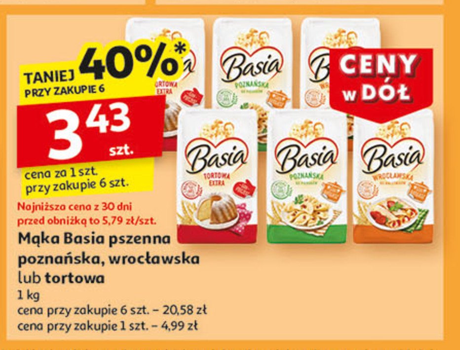 Mąka tortowa extra Basia promocja