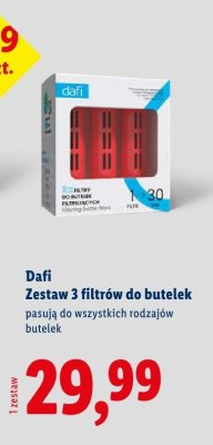 Zestaw 3 filtrów do butelek promocja w Lidl