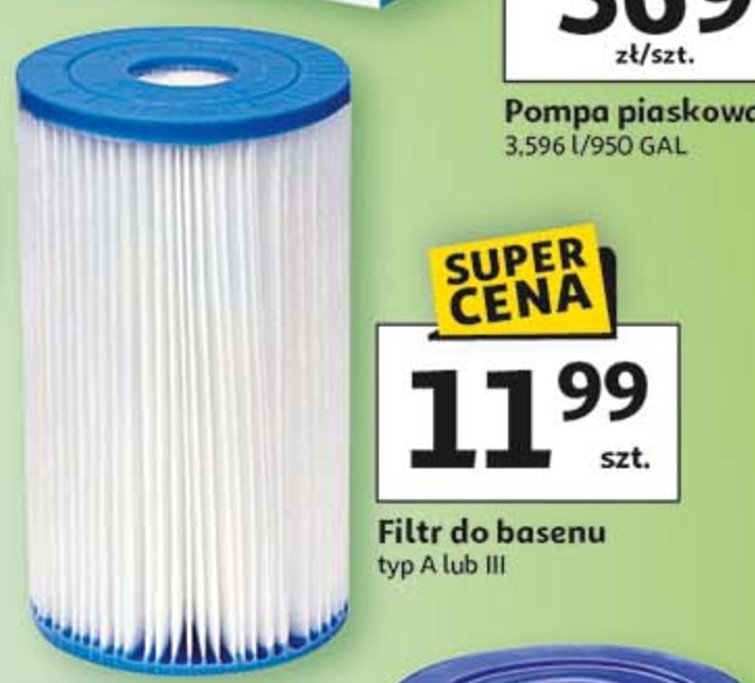 Filtr do basenu typ a promocja w Auchan