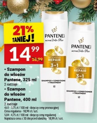 Szampon do włosów Pantene 325 ml promocja w Twój Market