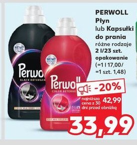 Kapsułki do prania Perwoll renew color promocja w Kaufland