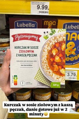 Kurczak w sosie ziołowym z kaszą pęczak Pyszniejemy 320g promocja w Dino