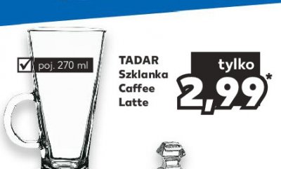 Szklanka caffe latte 270 ml Tadar promocja