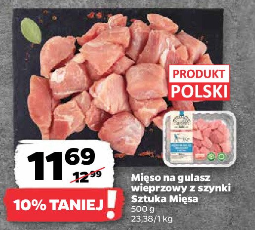 Mi臋so na gulasz wieprzowy z szynki SZTUKA MI臉SA promocja