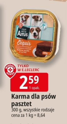 Karma dla psów pasztet z jagnięciną drobiem i warzywami Tesco pet specialist promocja w Leclerc