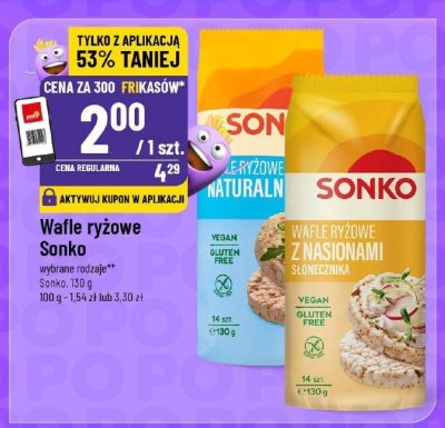 Wafle ryżowe Sonko promocja w POLOmarket