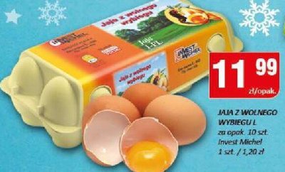 Jaja z wolnego wybiegu promocja w Chorten