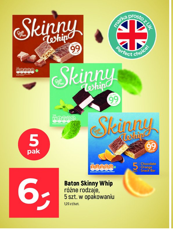 Batoniki toffee & chocolate SKINNY WHIP promocja