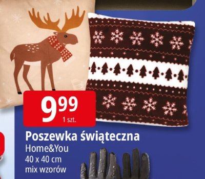 Poszewka świąteczna Home&You promocja w Leclerc