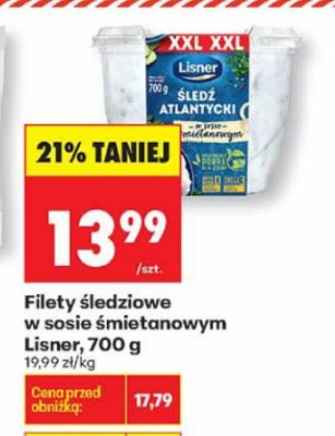 Filety śledziowe w sosie śmietanowym, 700 g promocja w Biedronka