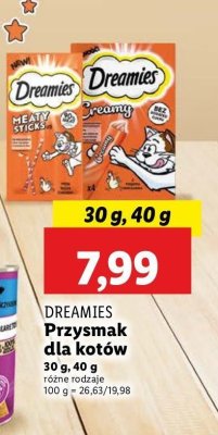 Przysmak dla kota Dreamies creamy promocja