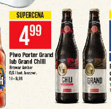 Piwo Grand porter chili Amber promocja