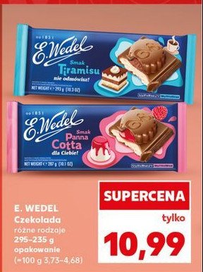 Czekolada mleczna o smaku tiramisu Wedel promocja