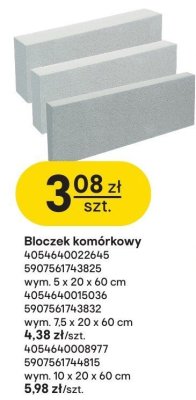Bloczek komórkowy promocja w Castorama