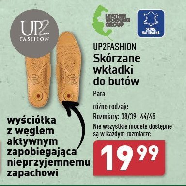 Wkładki do butów skórzane 38/39-44/45 Up2fashion promocja