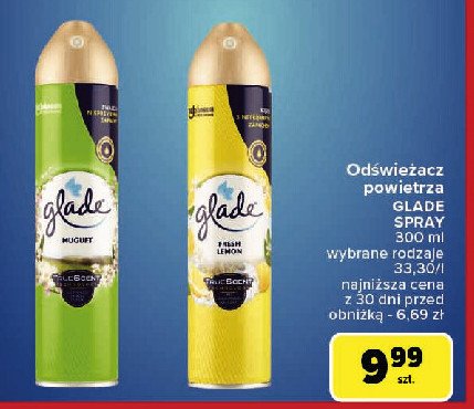 Odświeżacz powietrza fresh lemon Glade by brise promocja w Carrefour