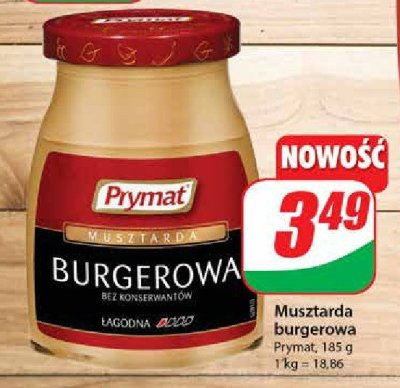 Musztarda burgerowa Prymat promocja