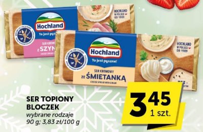 Ser topiony bloczek Hochland wybrane rodzaje promocja w ABC