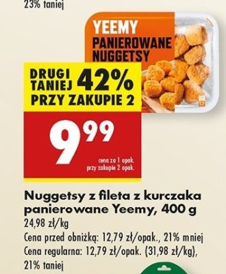 Nuggetsy w panierce Yeemy promocja