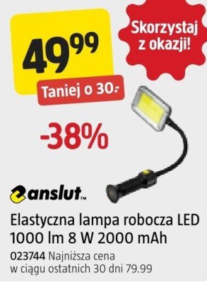 Elastyczna lampa robocza LED 1000 lm 8 W 2000 mAh anslut promocja w Jula