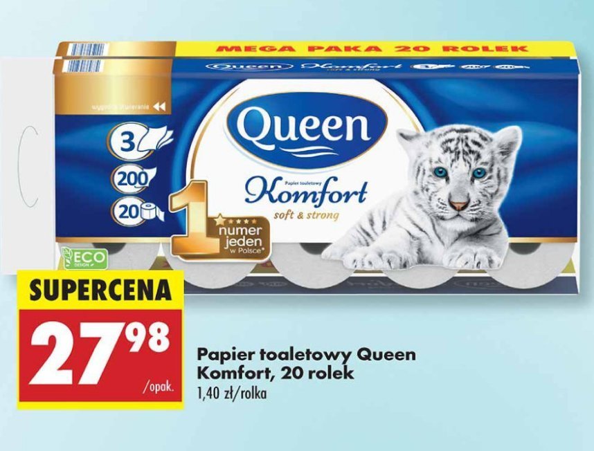 Papier toaletowy komfort Queen promocja