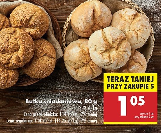Bułka śniadaniowa promocja