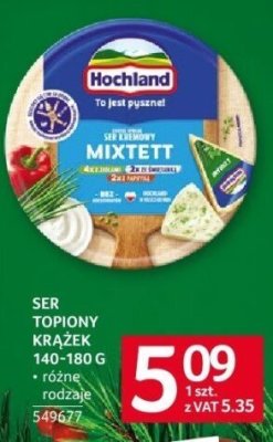Ser topiony krążek Mixtett Hochland 140-180 g promocja w Selgros